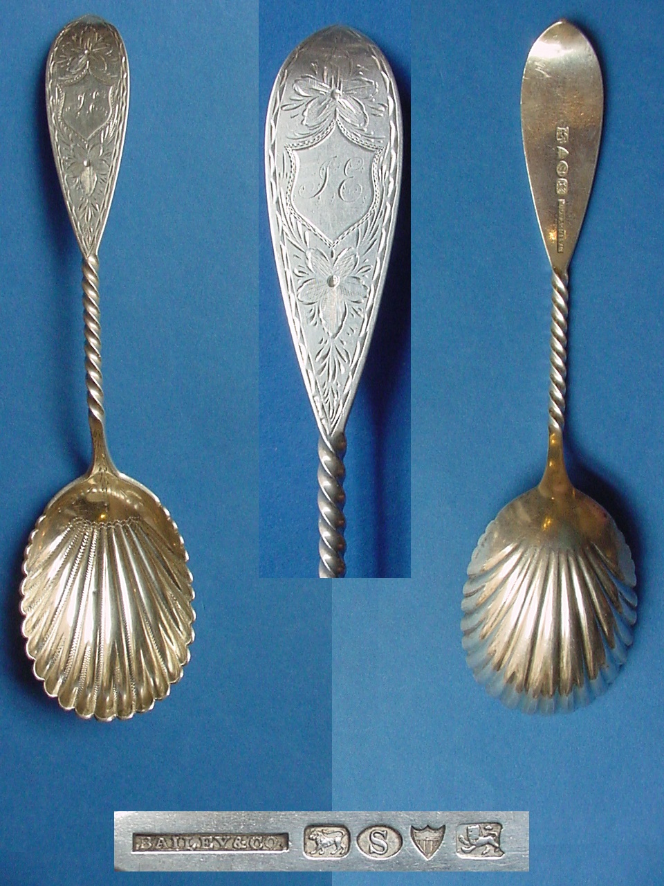 Louis XV by Whiting by Gorham Sterling Silver set of 10 Berry Forks 4.5